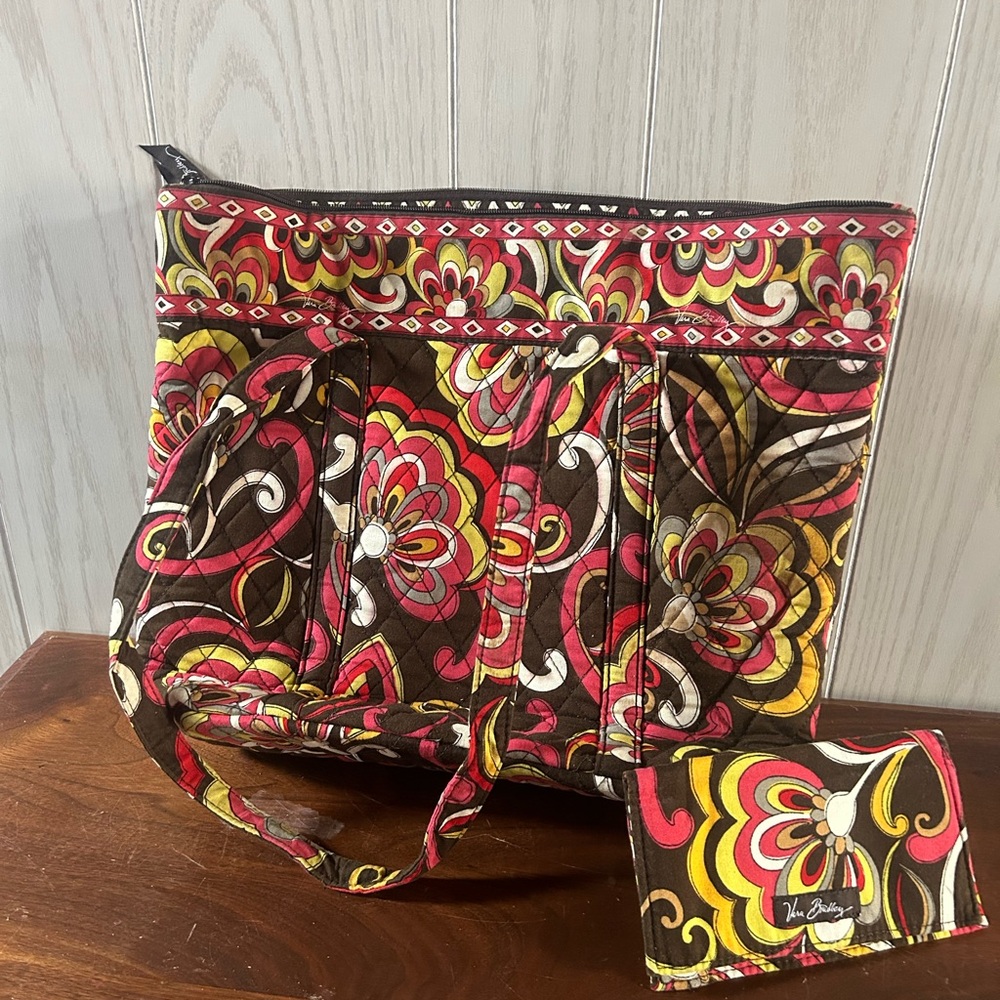 Vera Bradley purse and checkbook cover